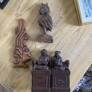 Hand carved imported wood home items